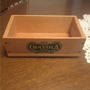 Wooden crayola box